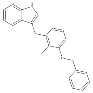 3-(3-Benzyloxy-2-methyl-benzyl)-1H-pyrrolo[2,3-b]pyridine Structure
