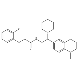 2-(2-fluorophenoxy)-N-(2-(1-methyl-1,2,3,4-tetrahydroquinolin-6-yl)-2-(piperidin-1-yl)ethyl)acetamide Structure