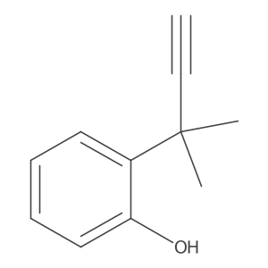 2-(2-Methylbut-3-yn-2-yl)phenol Structure
