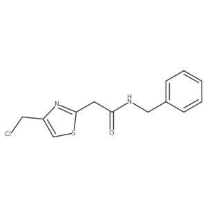 N-benzyl-2-[4-(chloromethyl)-1,3-thiazol-2-yl]acetamide Structure