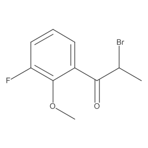 2-Bromo-3'-fluoro-2'-methoxypropiophenone Structure