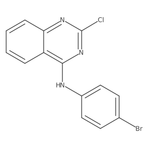N-(4-bromophenyl)-2-chloro-4-quinazolinamine Structure