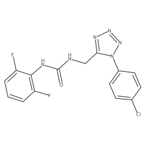 1-((1-(4-chlorophenyl)-1H-tetrazol-5-yl)methyl)-3-(2,6-difluorophenyl)urea Structure