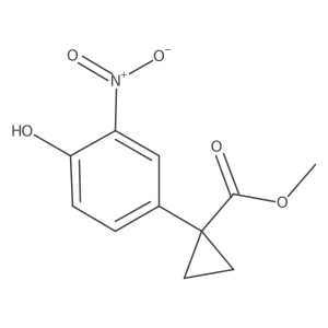 Methyl 1-(4-hydroxy-3-nitrophenyl)cyclopropanecarboxylate Structure