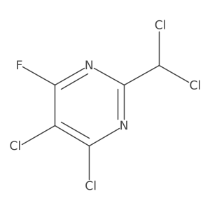 4,5-Dichloro-2-(dichloromethyl)-6-fluoropyrimidine Structure
