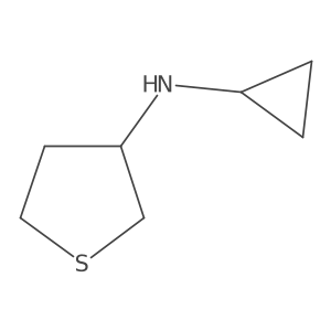 N-Cyclopropyltetrahydrothiophen-3-amine结构式