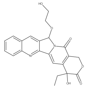 5(S)-(2'-Hydroxyethoxy)-20(S)-camptothecin结构式
