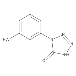 1-(3-aminophenyl)-1,4-dihydro-5H-tetrazol-5-one结构式