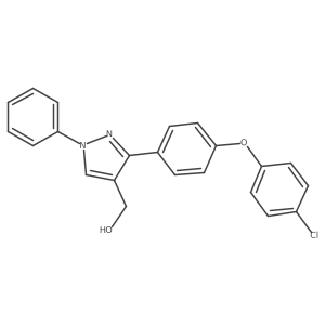 (3-(4-(4-Chlorophenoxy)phenyl)-1-phenyl-1H-pyrazol-4-yl)methanol Structure