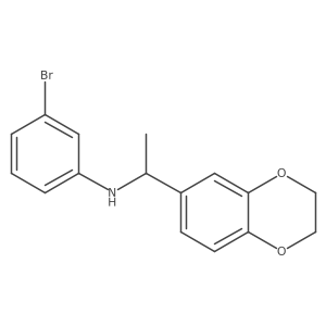 N-(3-Bromophenyl)-2,3-dihydro-I+/--methyl-1,4-benzodioxin-6-methanamine结构式