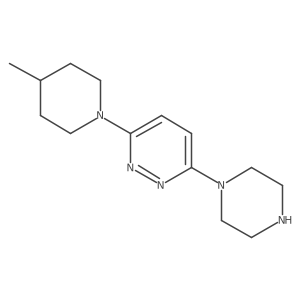 CC1CCN(c2ccc(N3CCNCC3)nn2)CC1结构式