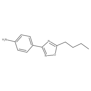 4-(5-Butyl-1,2,4-oxadiazol-3-yl)aniline结构式