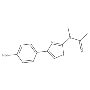 N-[4-(4-Aminophenyl)-2-thiazolyl]-N-methylacetamide Structure