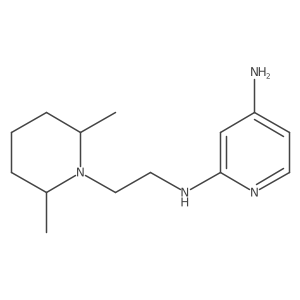 N2-[2-(2,6-dimethyl-1-piperidinyl)ethyl]-2,4-pyridinediamine结构式