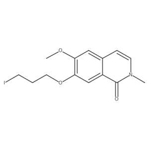 7-(3-Iodopropoxy)-6-methoxy-2-methylisoquinolin-1(2H)-one结构式