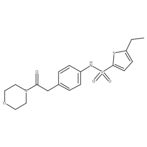 5-ethyl-N-(4-(2-morpholino-2-oxoethyl)phenyl)thiophene-2-sulfonamide Structure