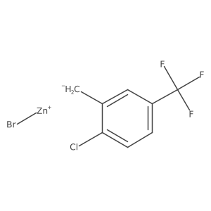 (2-Chloro-5-(trifluoromethyl)benzyl)zinc bromide Structure