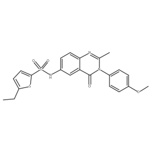 5-ethyl-N-(3-(4-methoxyphenyl)-2-methyl-4-oxo-3,4-dihydroquinazolin-6-yl)thiophene-2-sulfonamide Structure