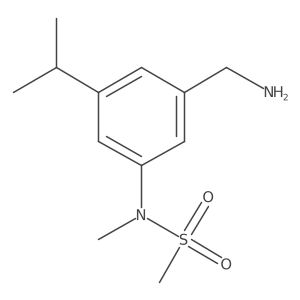 N-(3-(aminomethyl)-5-isopropylphenyl)-N-methylmethanesulfonamide结构式