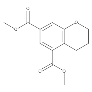 5,7-Dimethyl 3,4-dihydro-2H-1-benzopyran-5,7-dicarboxylate结构式