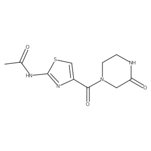 n-(4-(3-Oxopiperazine-1-carbonyl)thiazol-2-yl)acetamide Structure