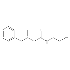 N-(2-Hydroxyethyl)-2-[methyl(phenylmethyl)amino]acetamide Structure