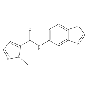 N-(benzo[d]thiazol-5-yl)-1-methyl-1H-pyrazole-5-carboxamide Structure