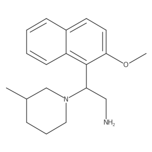 2-(2-Methoxynaphthalen-1-yl)-2-(3-methylpiperidin-1-yl)ethanamine结构式