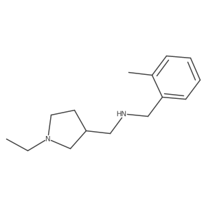 1-Ethyl-N-[(2-methylphenyl)methyl]-3-pyrrolidinemethanamine结构式
