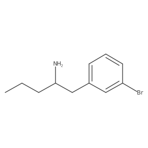 1-(3-Bromophenyl)pentan-2-amine Structure