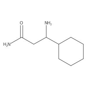(3S)-3-amino-3-cyclohexylpropanamide结构式