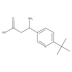 I(2)-Amino-6-(1,1-dimethylethyl)-3-pyridinepropanoic acid Structure