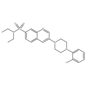 N,N-diethyl-2-[4-(2-fluorophenyl)piperazin-1-yl]quinoxaline-6-sulfonamide Structure