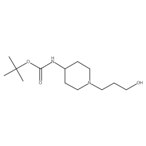 Tert-butyl 1-(3-hydroxypropyl)piperidin-4-ylcarbamate Structure