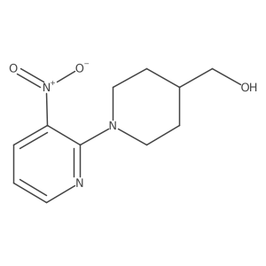 [1-(3-Nitropyridin-2-yl)piperidin-4-yl]methanol结构式