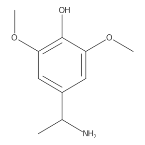 4-[(1S)-1-Aminoethyl]-2,6-dimethoxyphenol Structure