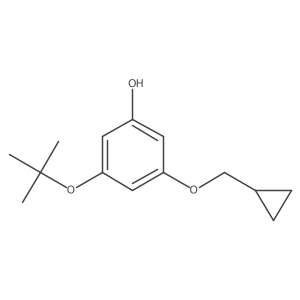 3-Tert-butoxy-5-(cyclopropylmethoxy)phenol Structure