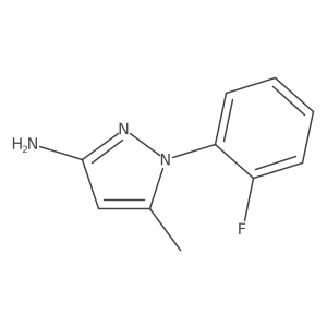 1-(2-Fluorophenyl)-5-methyl-1H-pyrazol-3-amine Structure