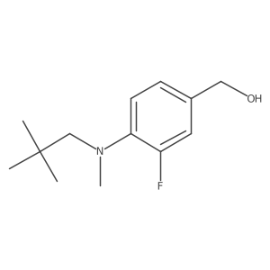 Benzenemethanol, 4-[(2,2-dimethylpropyl)methylamino]-3-fluoro- Structure