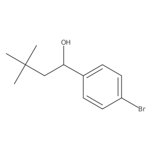1-(4-Bromophenyl)-3,3-dimethylbutan-1-ol Structure