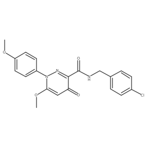 N-(4-chlorobenzyl)-6-methoxy-1-(4-methoxyphenyl)-4-oxo-1,4-dihydropyridazine-3-carboxamide结构式