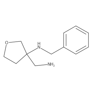 3-(aminomethyl)-N-benzyloxolan-3-amine Structure