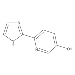 6-(1H-imidazol-2-yl)pyridin-3-ol结构式