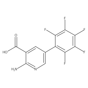 2-Amino-5-(perfluorophenyl)nicotinic acid结构式