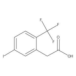 2-(5-Iodo-2-(trifluoromethyl)phenyl)acetic acid Structure