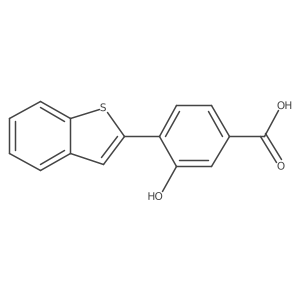 4-[Benzo(b)thiophen-2-yl]-3-hydroxybenzoic acid Structure