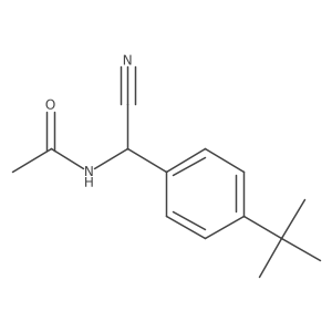 N-[(4-tert-butylphenyl)(cyano)methyl]acetamide结构式