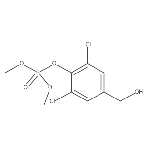2,6-Dichloro-4-(hydroxymethyl)phenyl dimethyl phosphate Structure