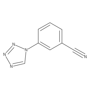3-(1H-1,2,3,4-tetrazol-1-yl)benzonitrile结构式