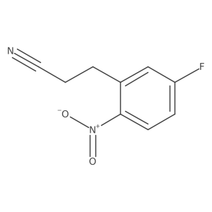 5-Fluoro-2-nitrophenylpropanenitrile Structure